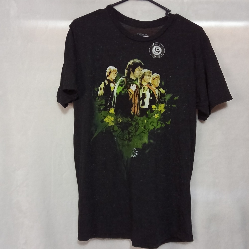 Lord of the Rings Hobbit Graphic T Shirt Loot Crate Exclusive Black Mens M